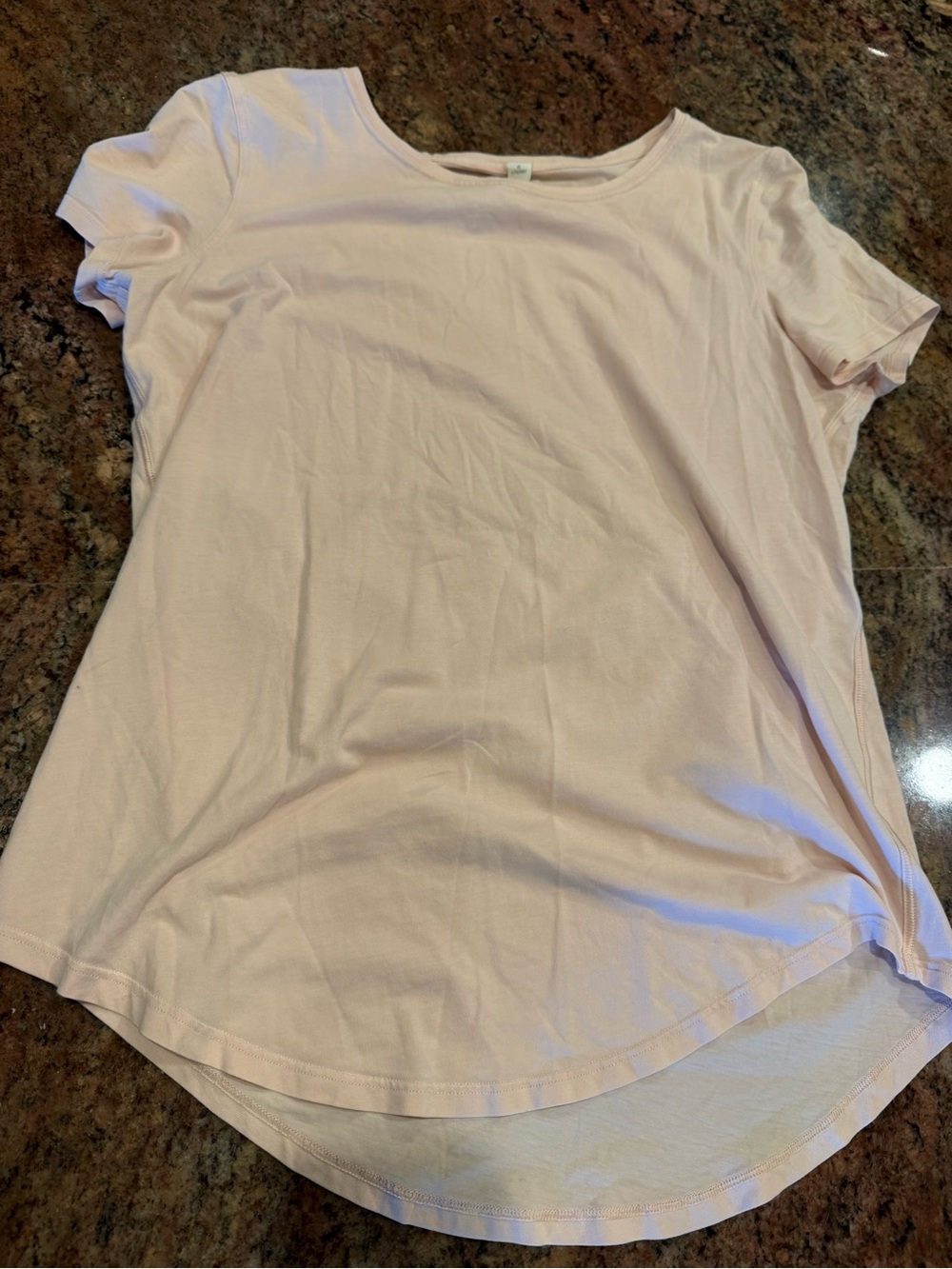 lululemon athletica Light Pink Short Sleeve Tee